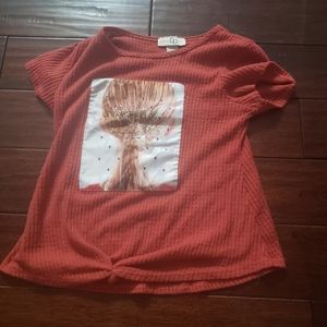 Burnt Orange Knot Top